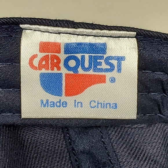 Car Quest Auto Parts Logo Hat Blue Strapback Canvas Trucker Cap Curve Bill NWOT - Picture 11 of 12